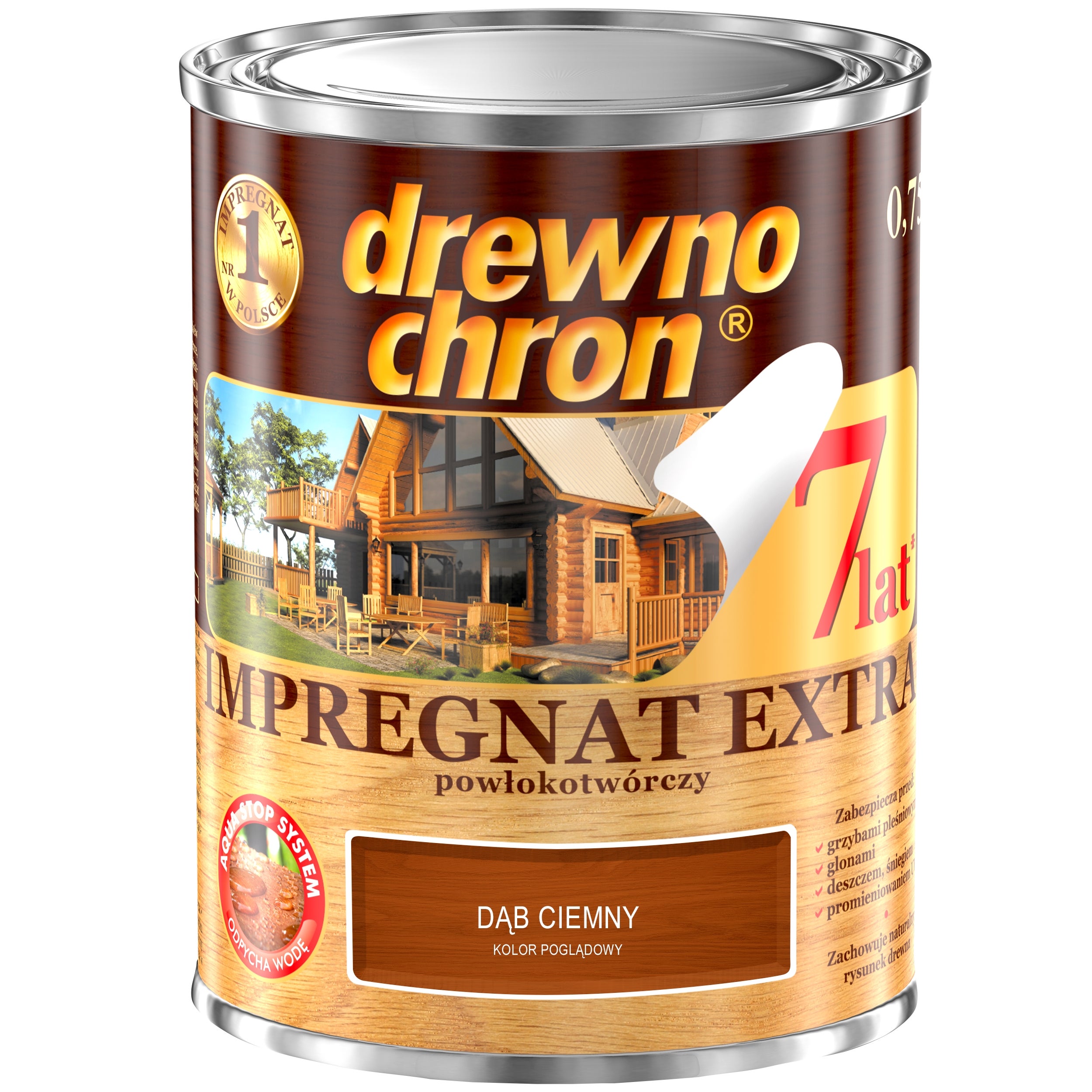 Impregnat Drewnochron Extra dąb ciemny 0,75l