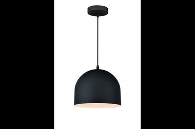 Zdjęcia - Żyrandol / lampa GTV Oprawa sufitowa KATILU 1x E27, czarna, średnica 25cm, materiał metal 